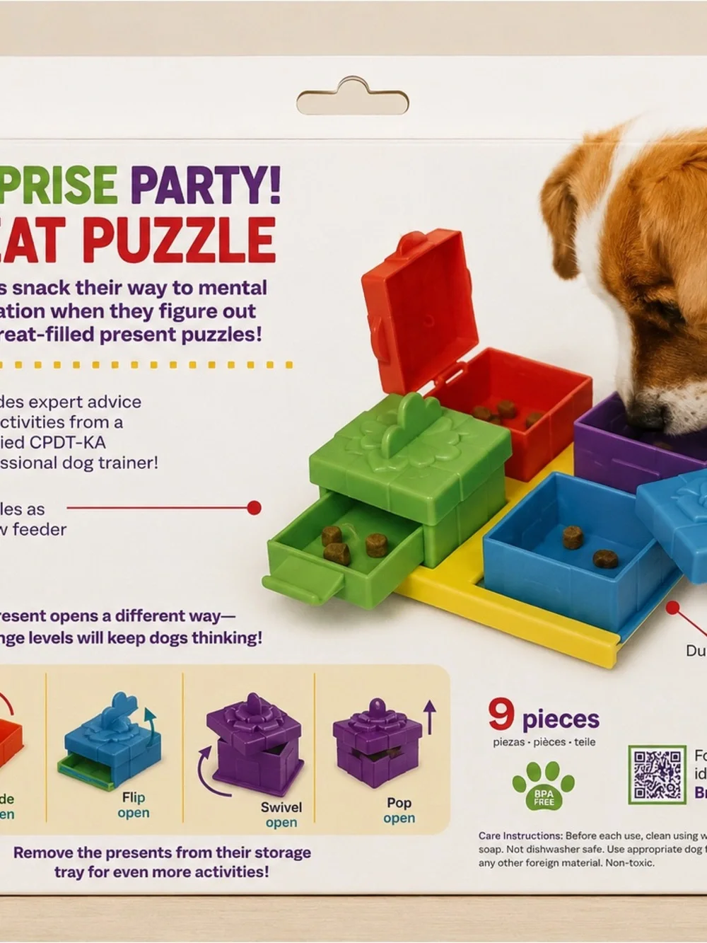 Brightkins Surprise Party Treat Puzzle - Purple, Blue, Green, Orange